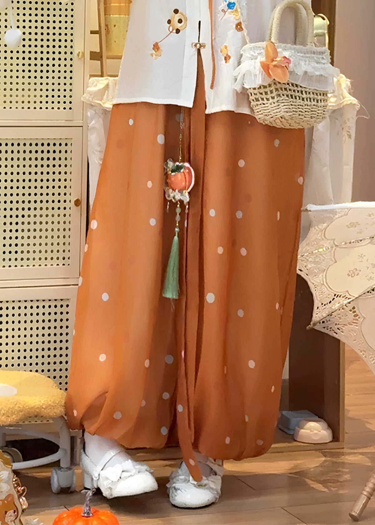 Orange Lantern | 2-Piece Plus Pants Set (小橘灯)