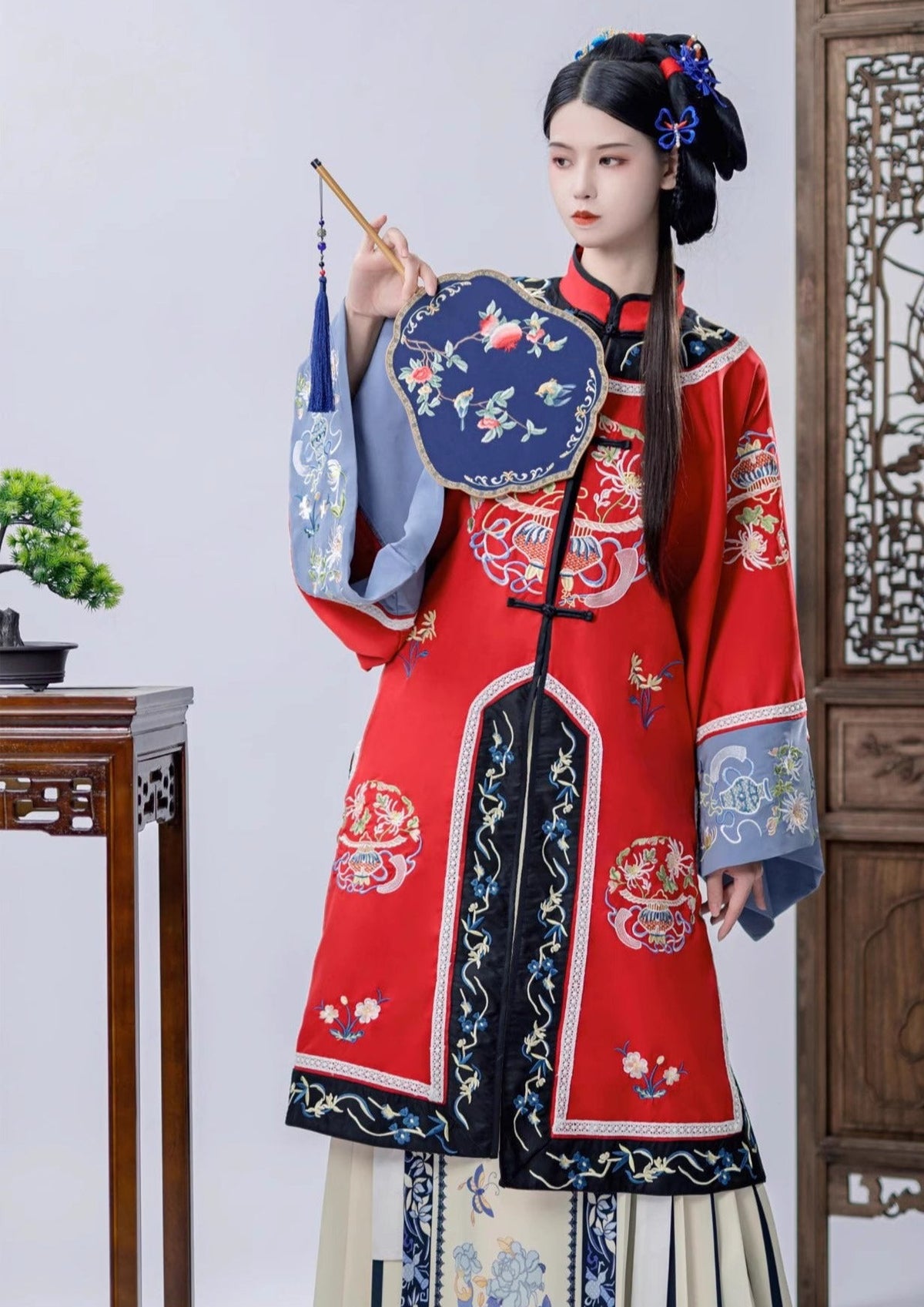 Hazy Moon | 2-Pieces Qing Hanfu Dress (胧月)
