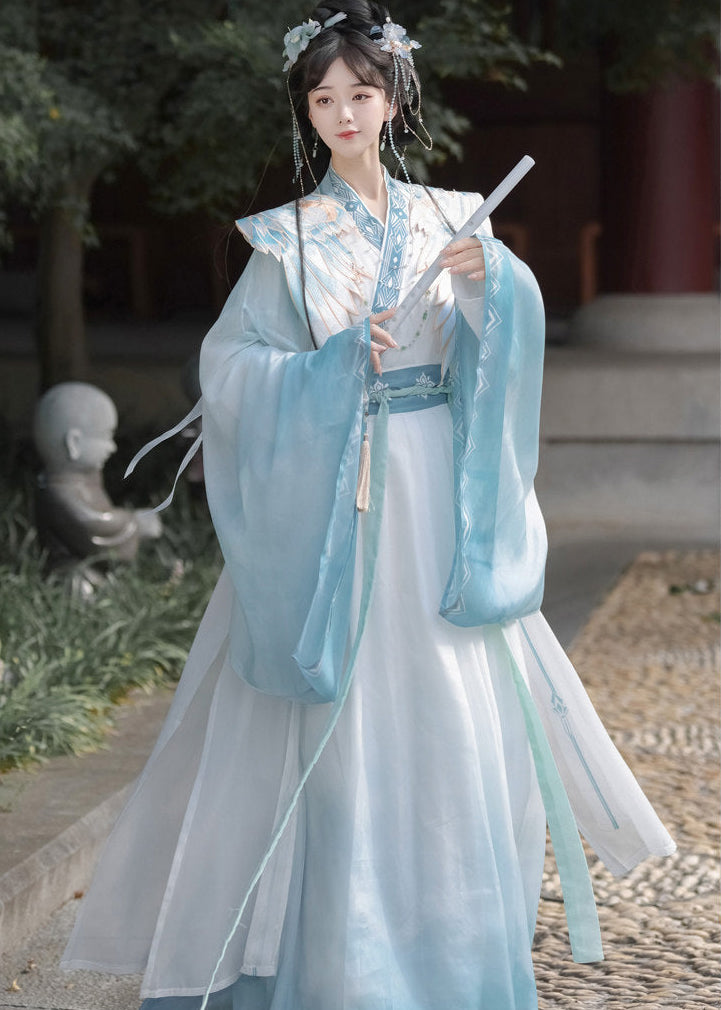 Azure Sky | 4-Piece Unisex Couple Plus Hanfu (碧落)