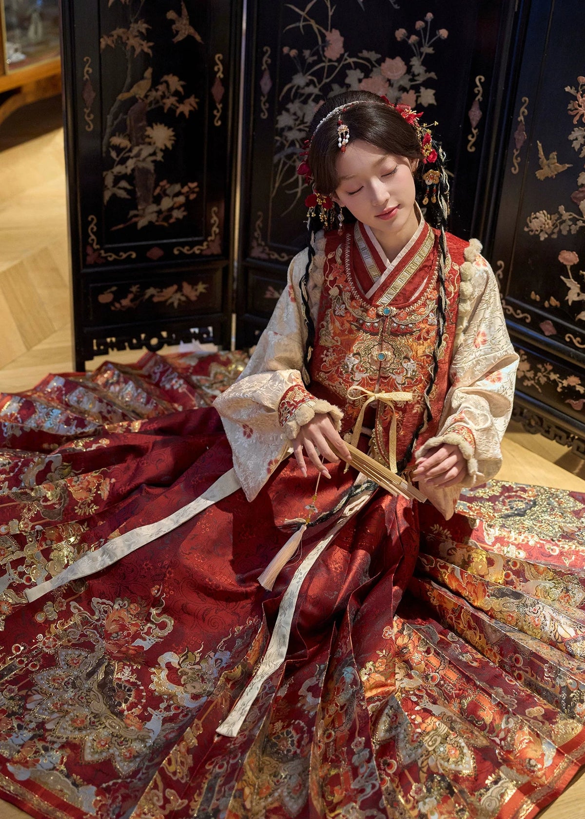 Goat Blessings | 3-Piece 2027 New Year Hanfu (灵羊纳福)