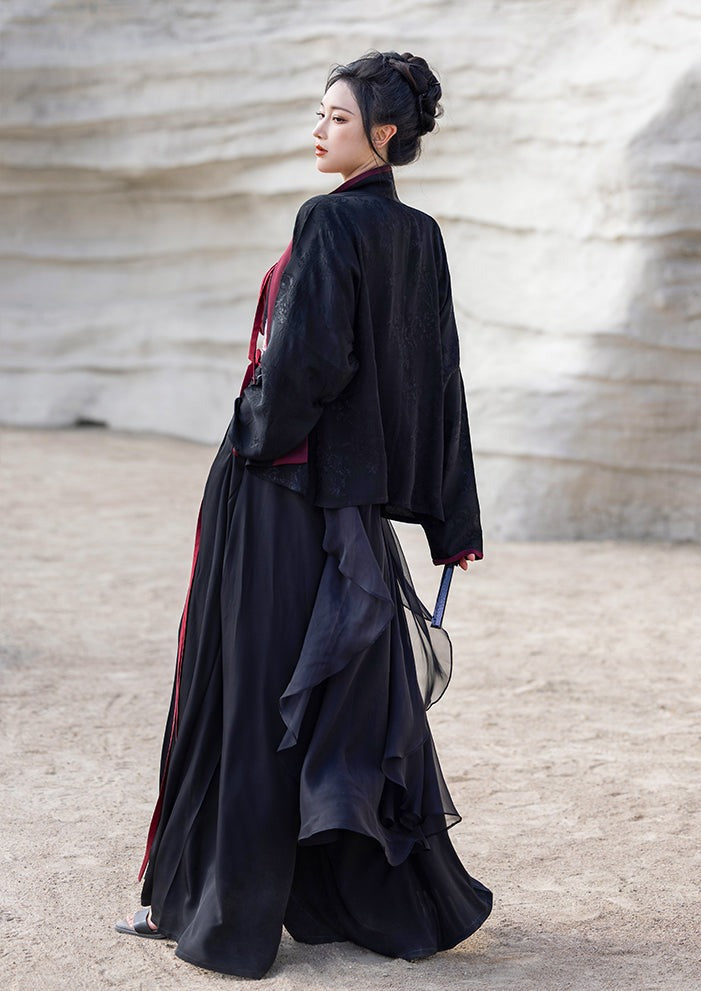 Velvet Rose | Modern 4-Pieces Pants Set (朱砂痣)