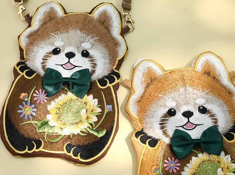 Red Panda | Embroidered Purse