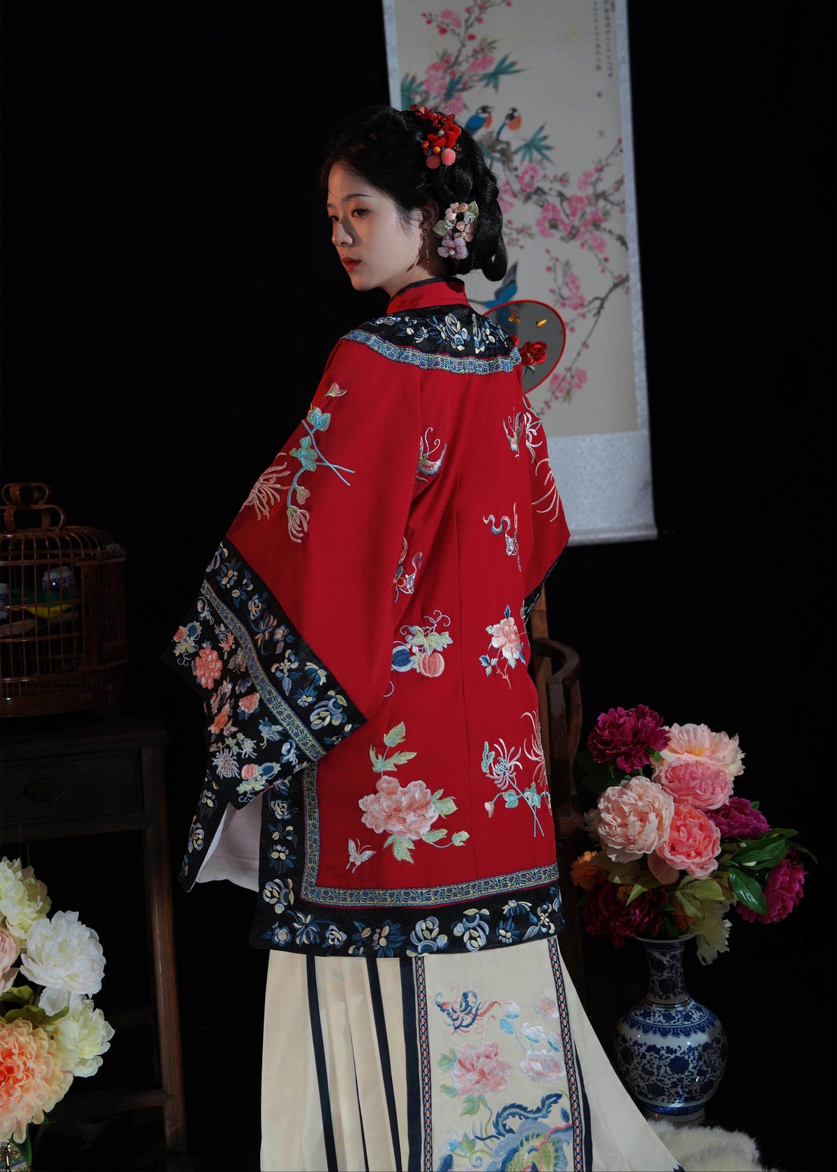 Luna Hazy | Vestido Hanfu Qing de dos piezas (胧月)