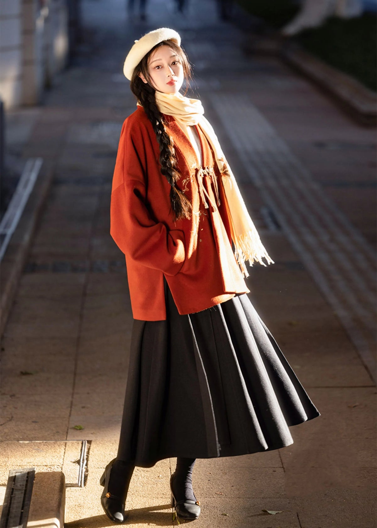 Plum Blossoms | Modern 3-Piece Set (倚梅香)