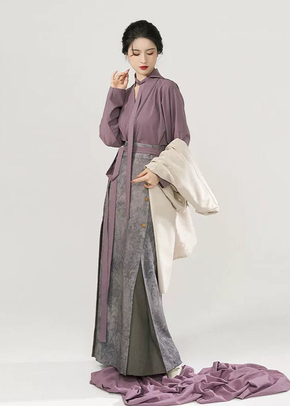 Urban Diary | Modern 4-Piece San Jian Skirt Set (城市日记)