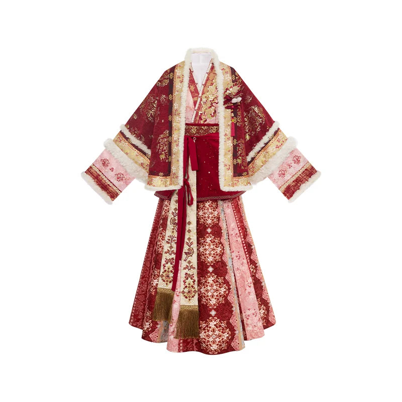 Serpiente espiritual | 4 piezas 2025 Año Nuevo Ming Hanfu (灵蛇守岁)