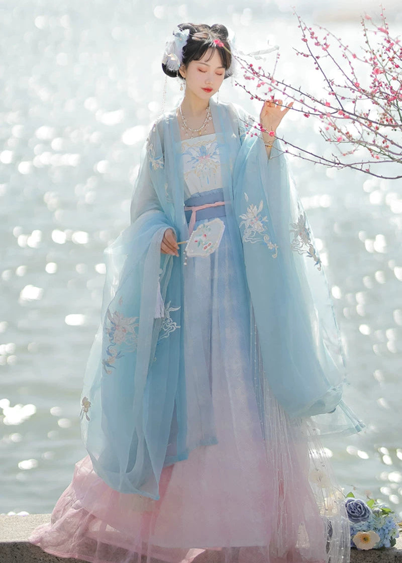 Pink Aqua | 4-Piece Hanfu Dress (水挼粉)