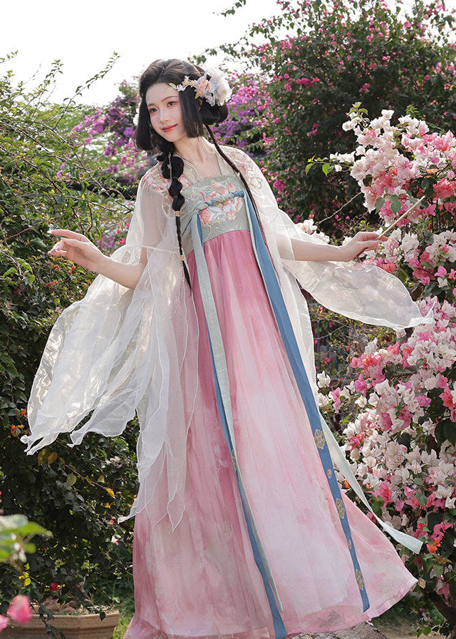 Lotus Fairy | 3-Piece Embroidered Hanfu (芙蕖)