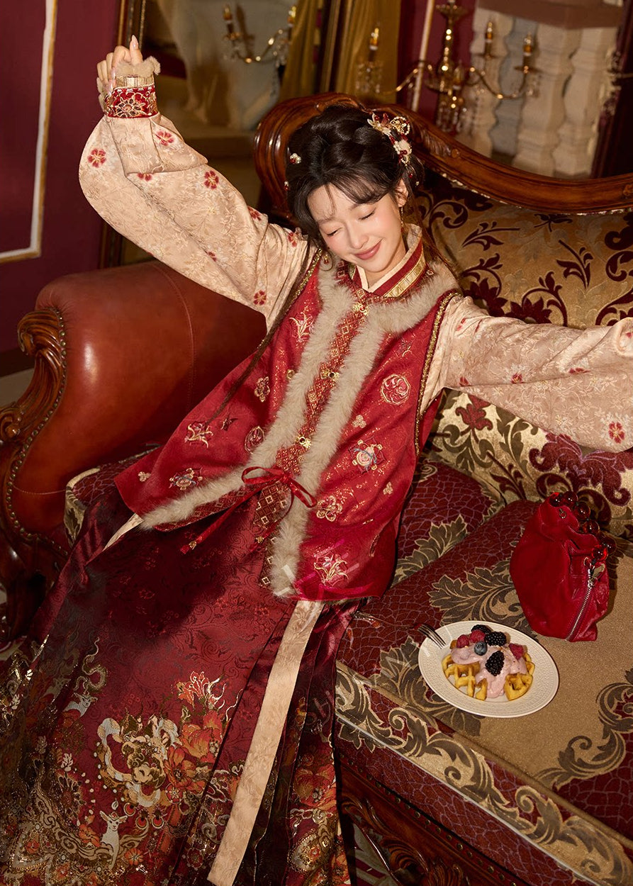 Serpiente espiritual | 4 piezas 2025 Año Nuevo Ming Hanfu (灵蛇守岁)