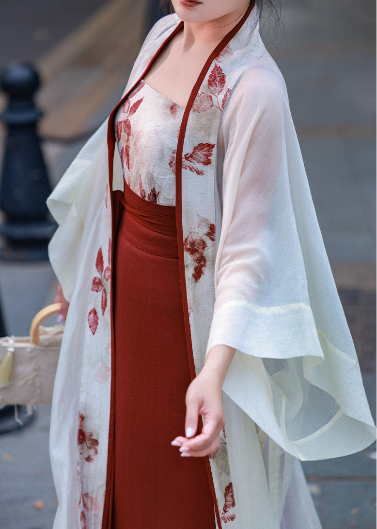 Red Maple | 3-Piece Modern Hanfu Set (红叶)