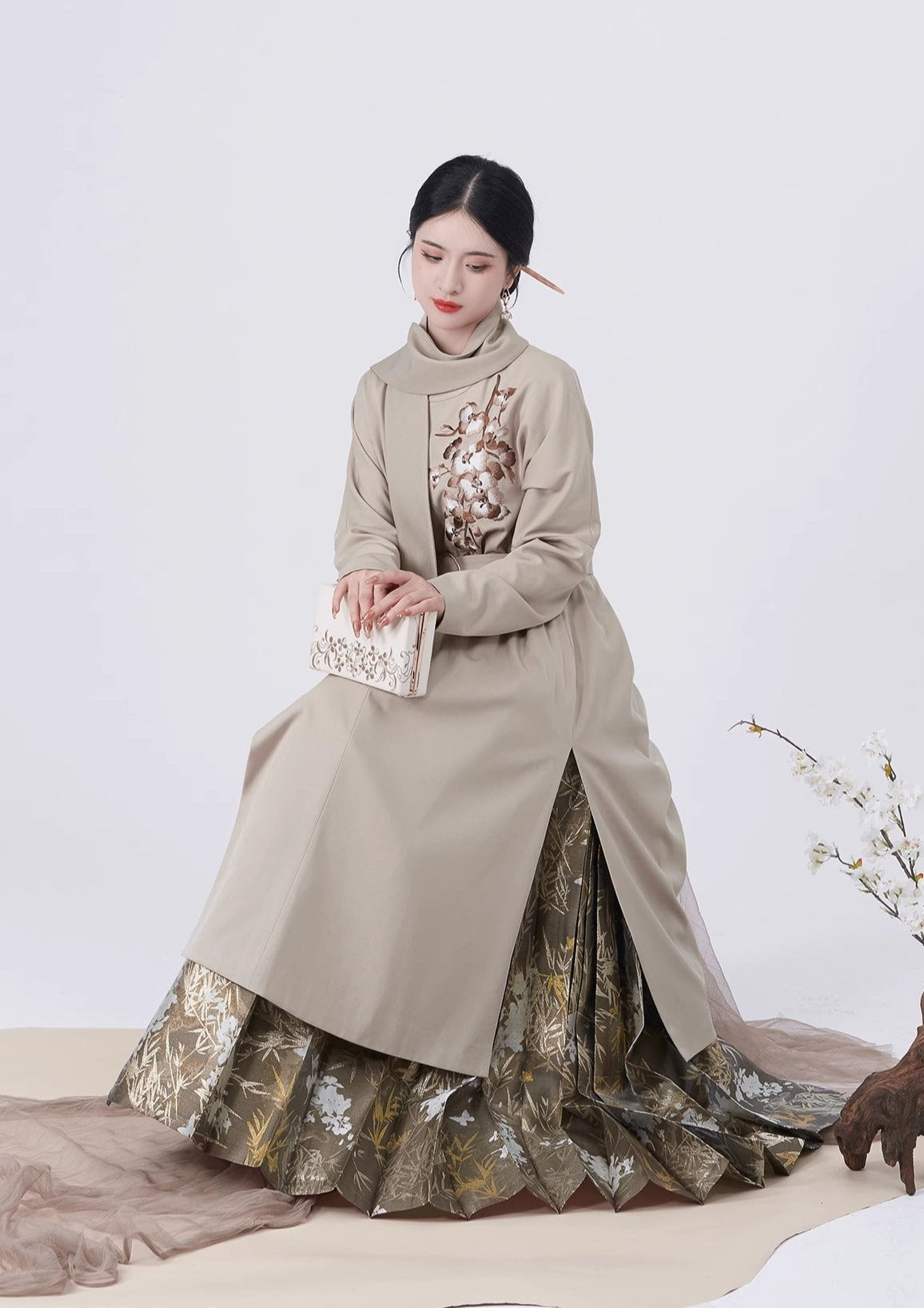 Orchid | 4-Pieces Modern Ma Mian Skirt Set (时兰)