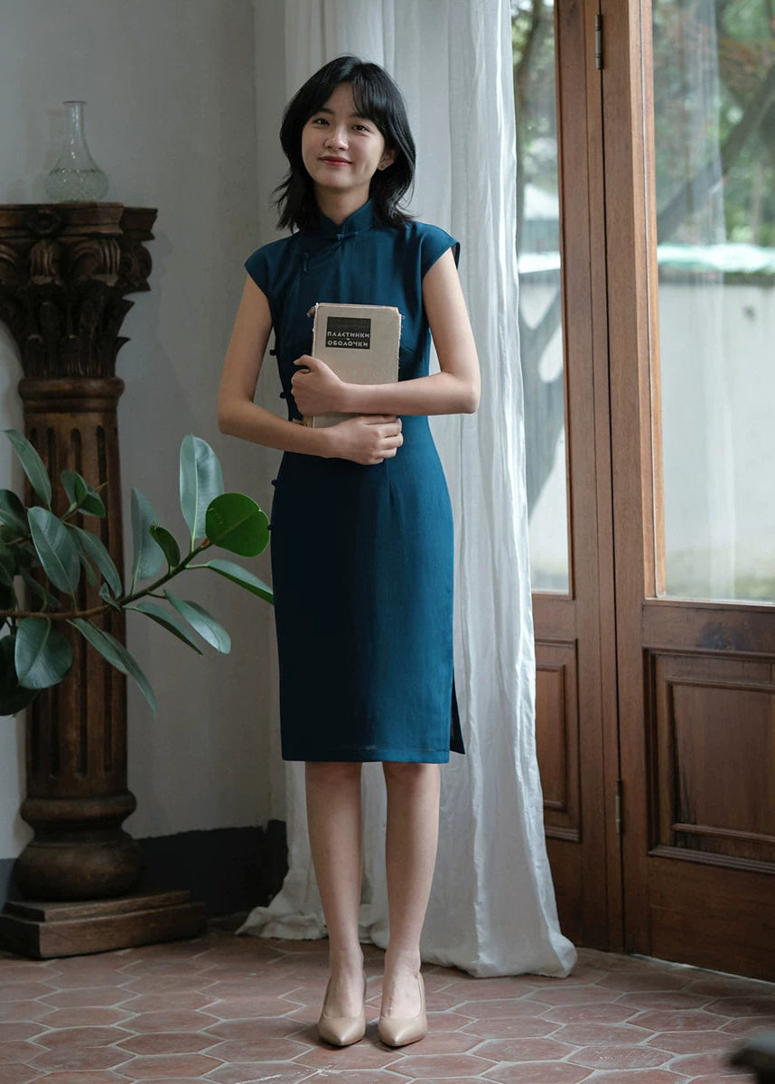 Blueberry | 1930s Hong Kong Style Qipao (蓝莓)