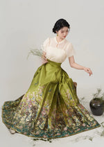 Ode to Blossoms | Modern 3-Pieces Ma Mian Skirt Set (繁花赋)