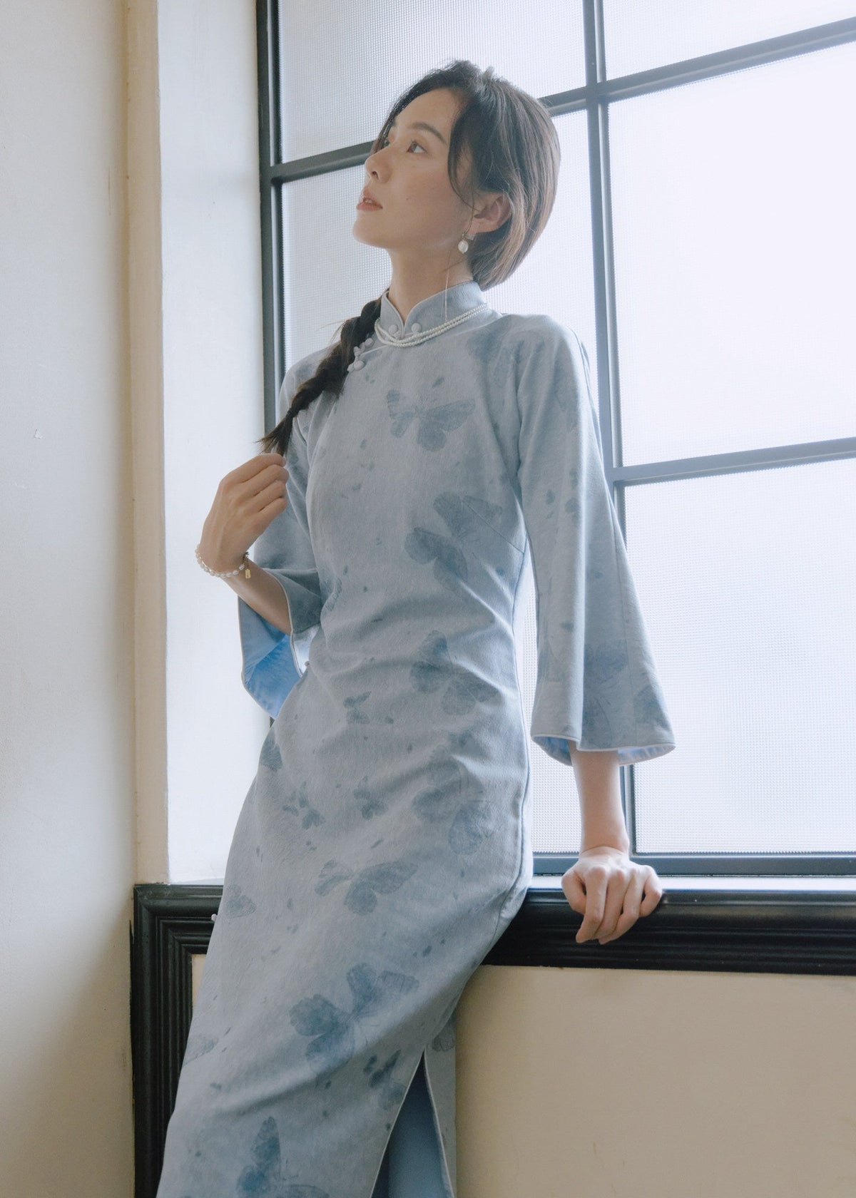 Blue Butterfly | 1930s Hong Kong Style Qipao (蓝蝶梦)