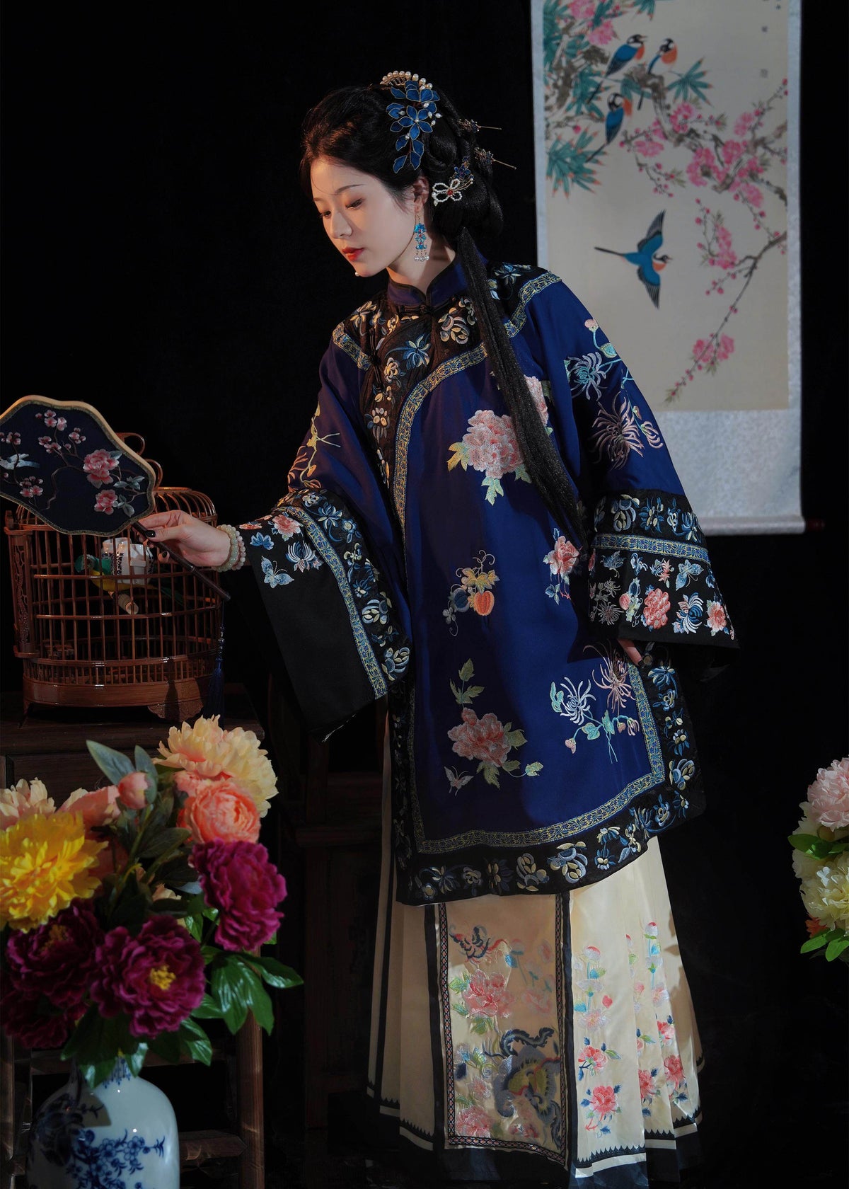 Luna Hazy | Vestido Hanfu Qing de dos piezas (胧月)