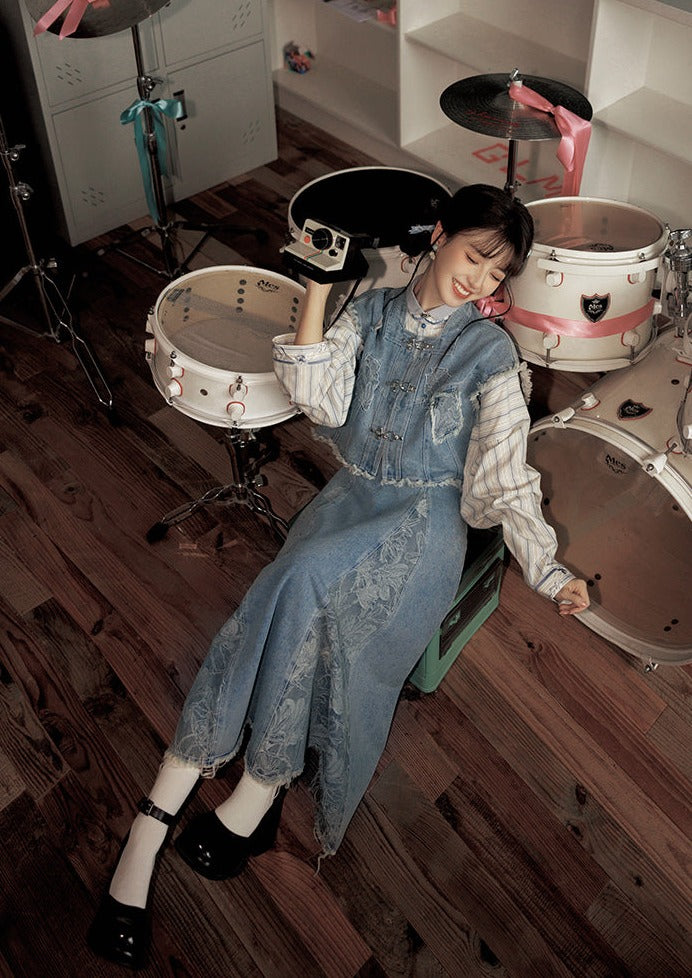 Western Girl | 3-Pieces Modern Denim Set (锦蓝)