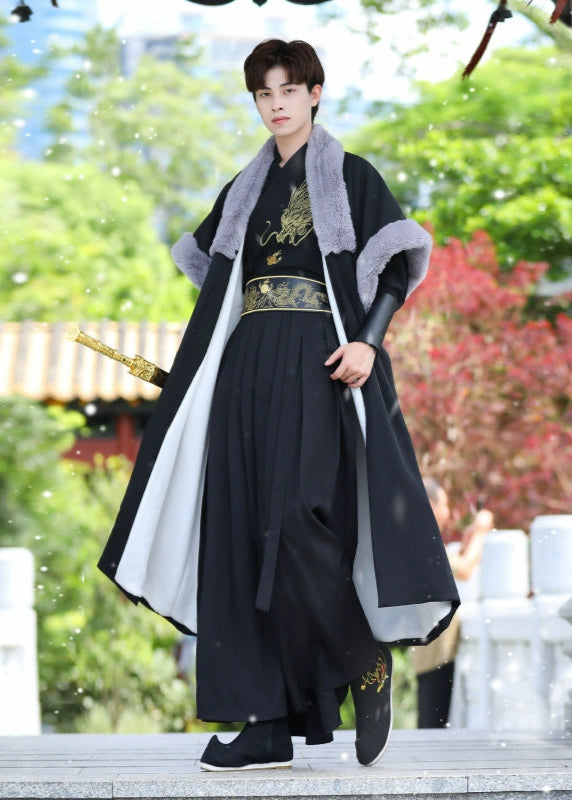 Dragon Rider | 5-Piece Men's Hanfu (黑龙御风)