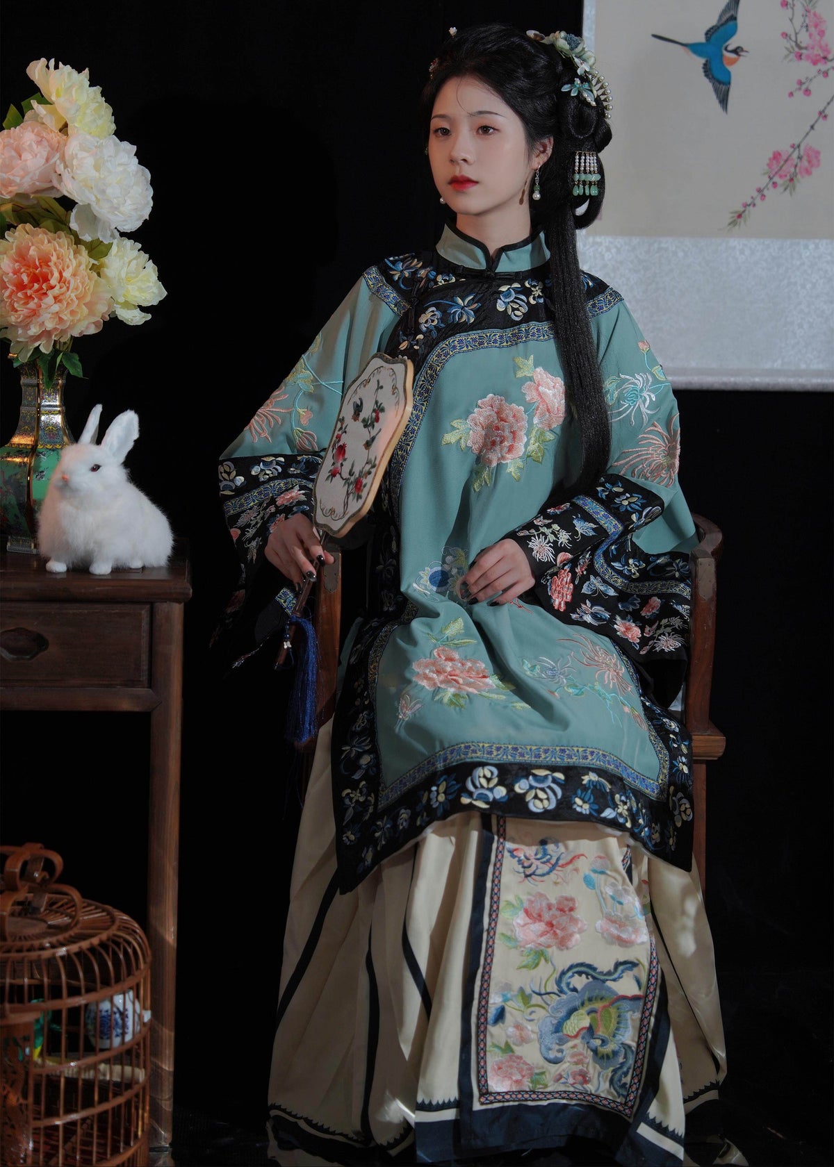 Luna Hazy | Vestido Hanfu Qing de dos piezas (胧月)
