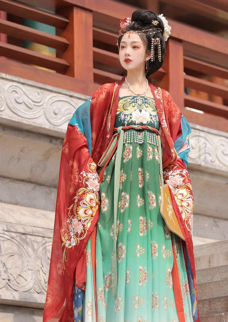 Tang Palace | 3-Pieces Embroidered Hanfu (唐宫花色)