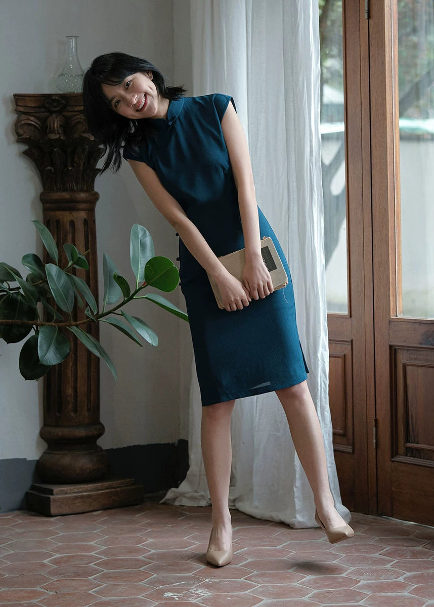 Blueberry | 1930s Hong Kong Style Qipao (蓝莓)