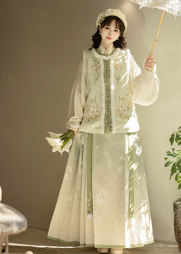 Courtyard Lilies | 3-Piece Hanfu (庭前百合)