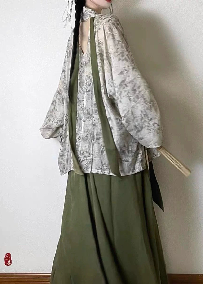Pine Mist | 3-Piece Plus Pants Set (松间雾)