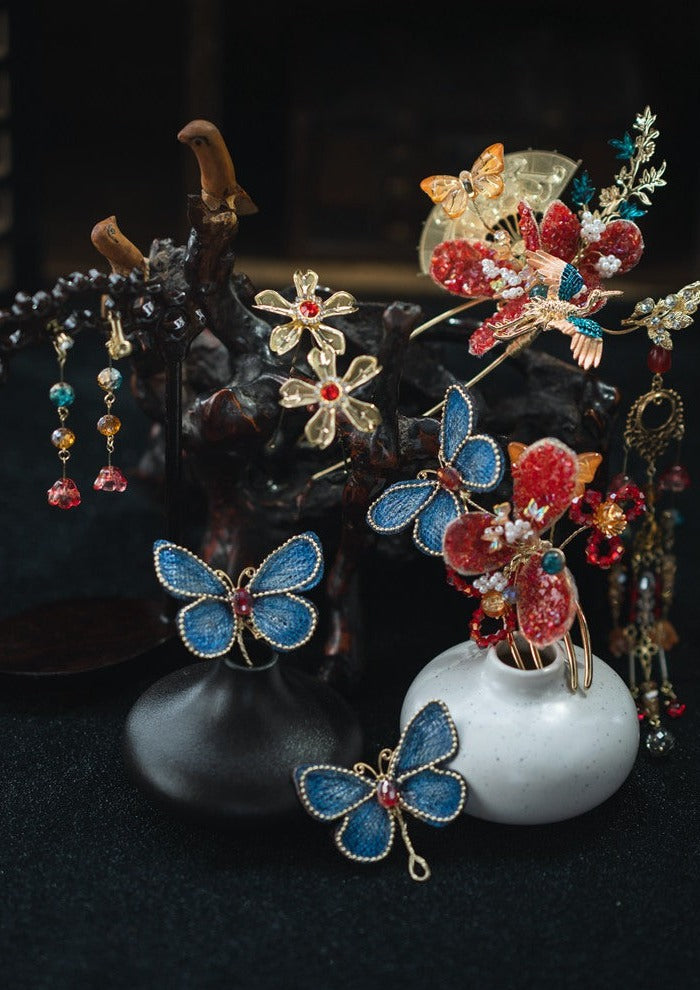 Blue Butterfly | Luxury Bridal Hair Pieces (蓝蝴蝶)