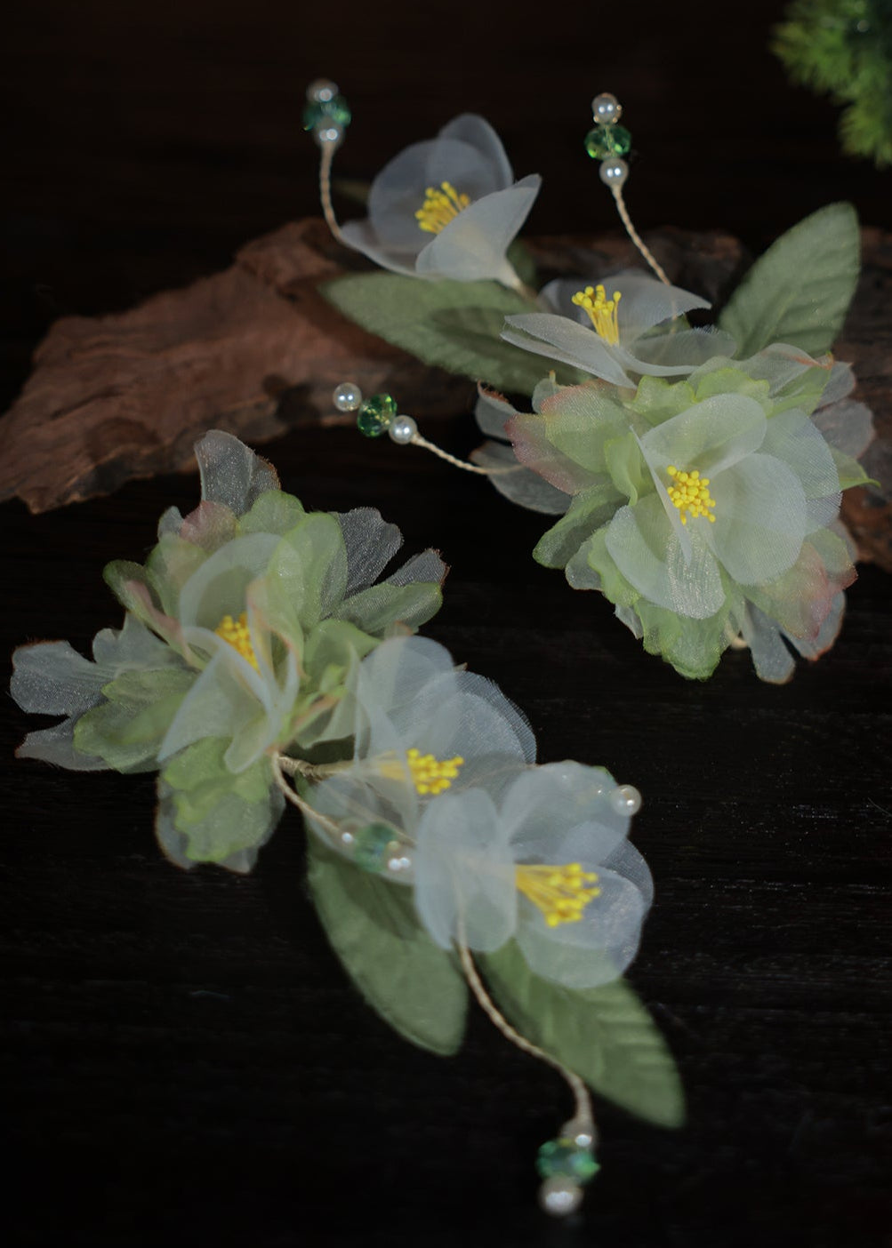 Spring Charm | 2-Piece Flower Hair Pieces (春色)