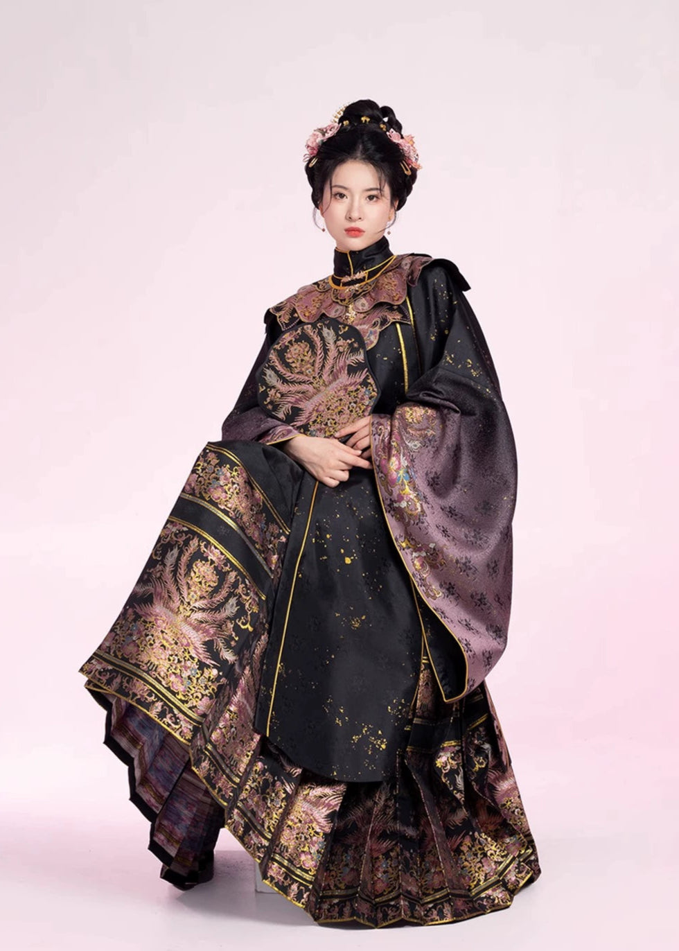 Pink Jade | 6-Piece Graduation Hanfu Gown (粉翠流丹)