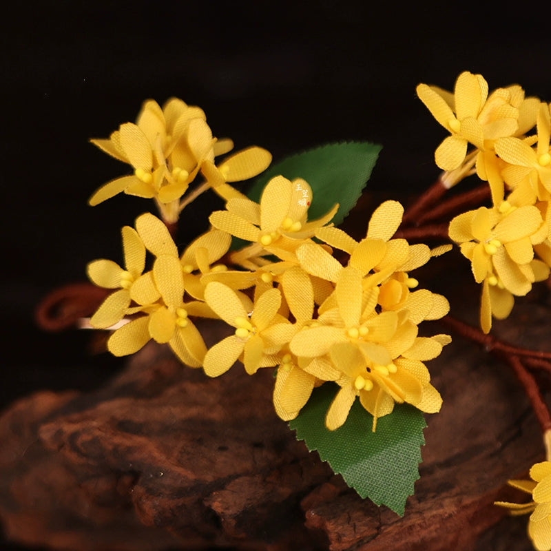Sweet Osmanthus | 2-Piece Flower Hair Pieces (丛桂香)