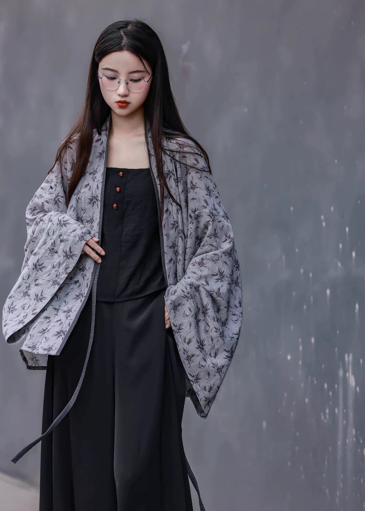 Noir Ink | Modern 3-Piece Set Jacket Tank Top & Pants (玄墨)