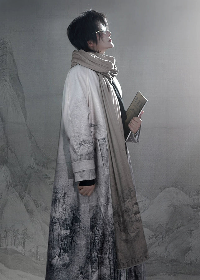Snow Moutains | Modern Unisex Coat And Scarf (江山覆雪)
