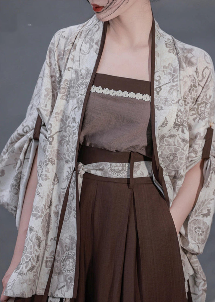 Fall Inkstone | Modern 4-Piece Pants Set (砚秋)