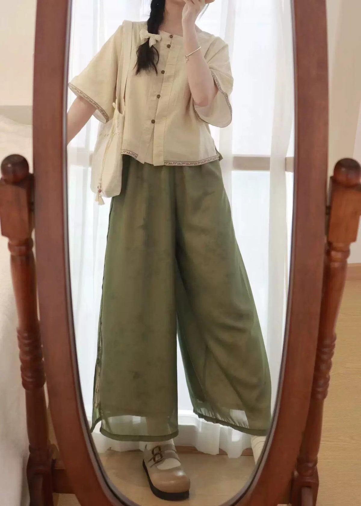 Peach Creek | 2-Piece Plus Pants Set (桃溪)