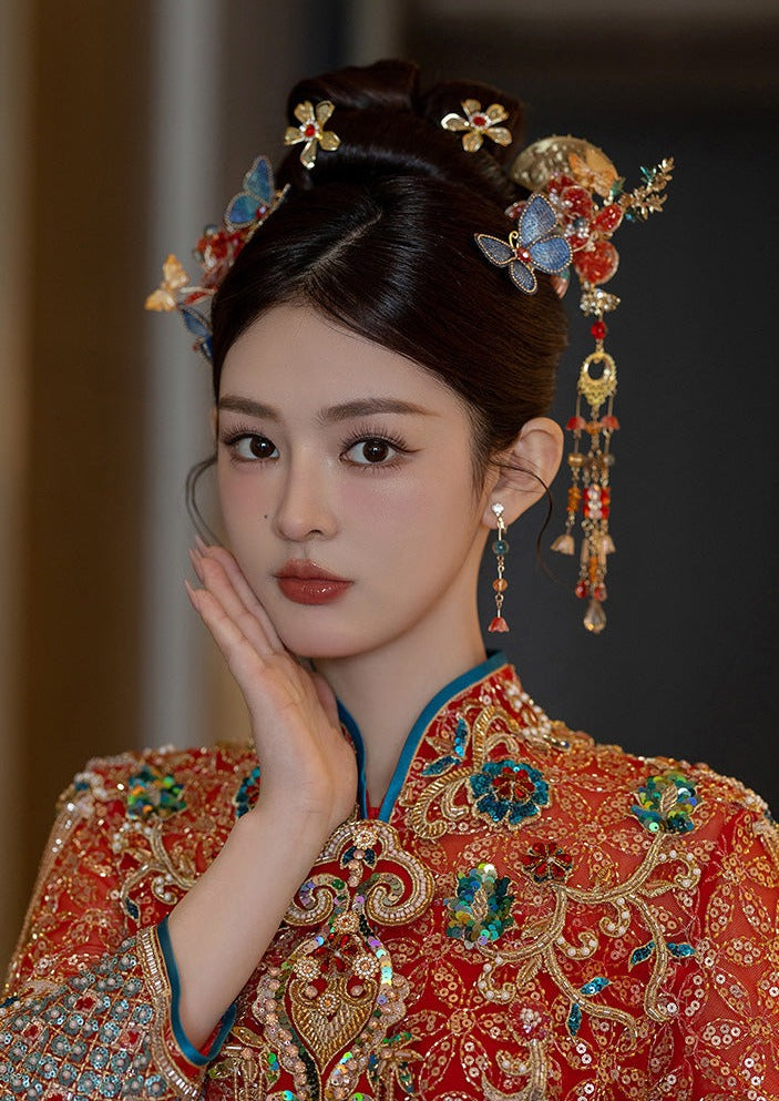 Blue Butterfly | Luxury Bridal Hair Pieces (蓝蝴蝶)