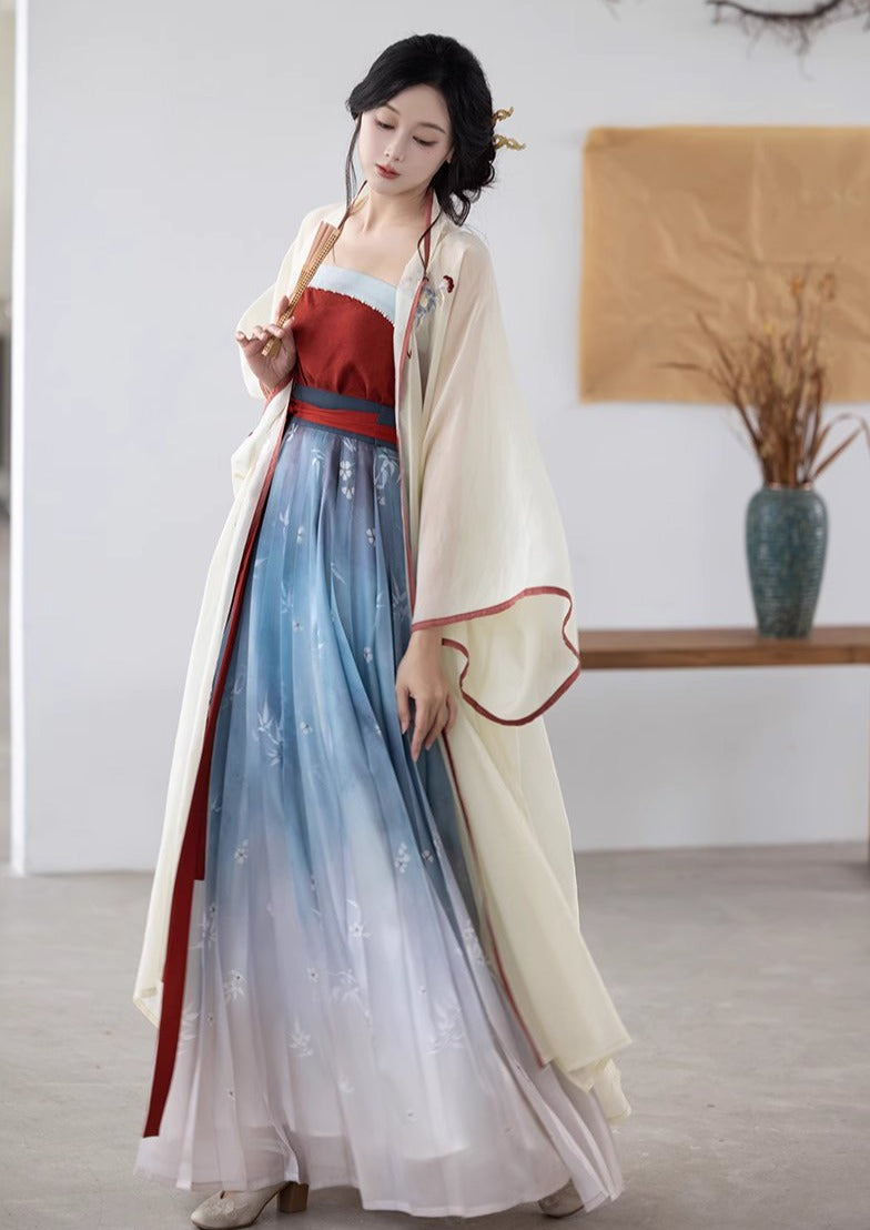 Morning Glory | Conjunto de falda Ma Mian de 3 piezas (朝颜)