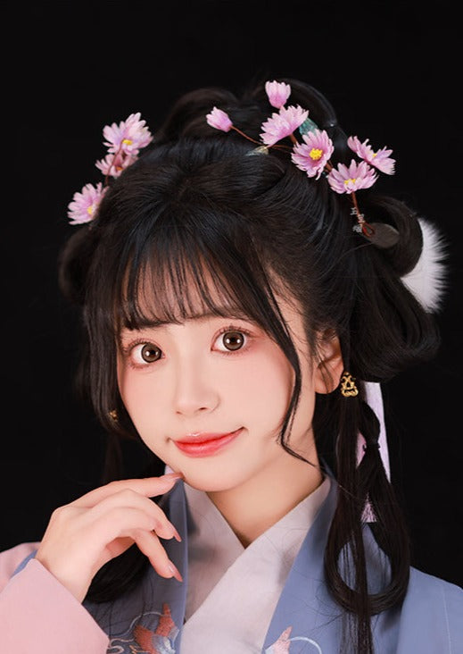 Daisy | Flower Hair Clips (紫雏菊)