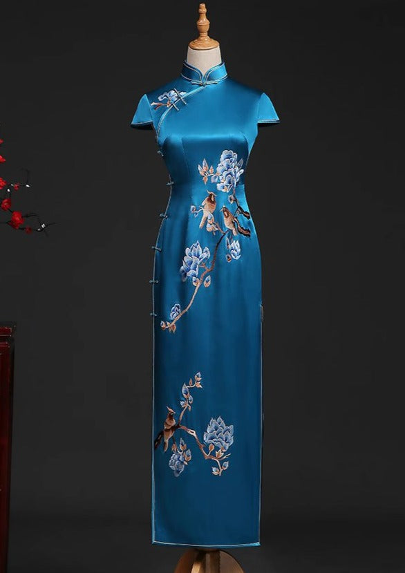 Magnolia | Silk Custom Made Qipao (宝玉兰)