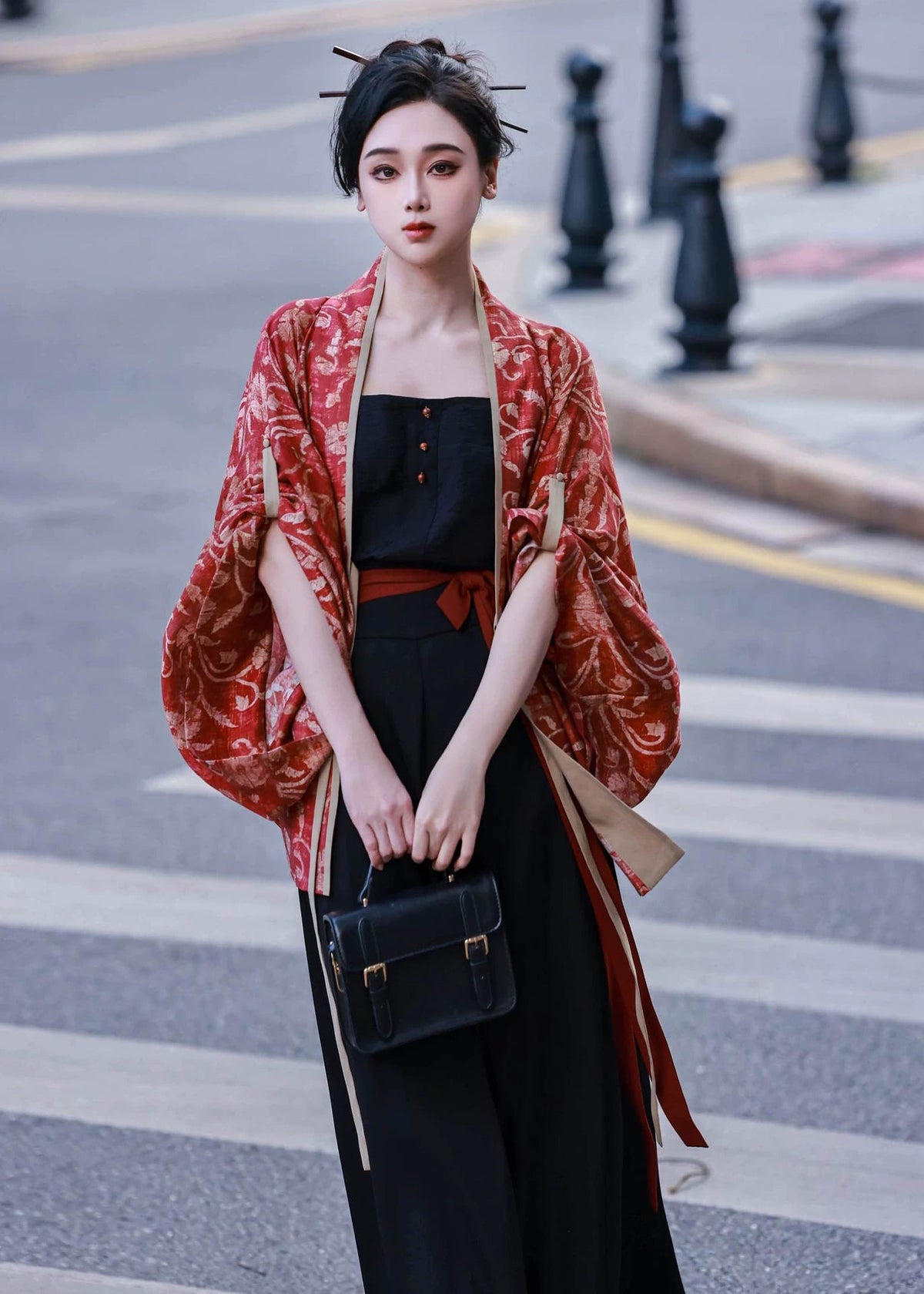 Noir Ink | Modern 3-Piece Set Jacket Tank Top & Pants (玄墨)