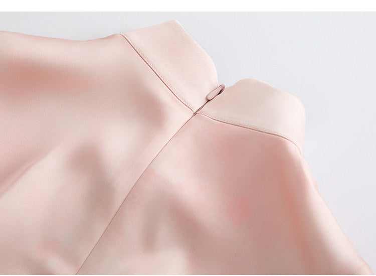 Inkshade | Blush Gradient Modern Qipao (墨影)