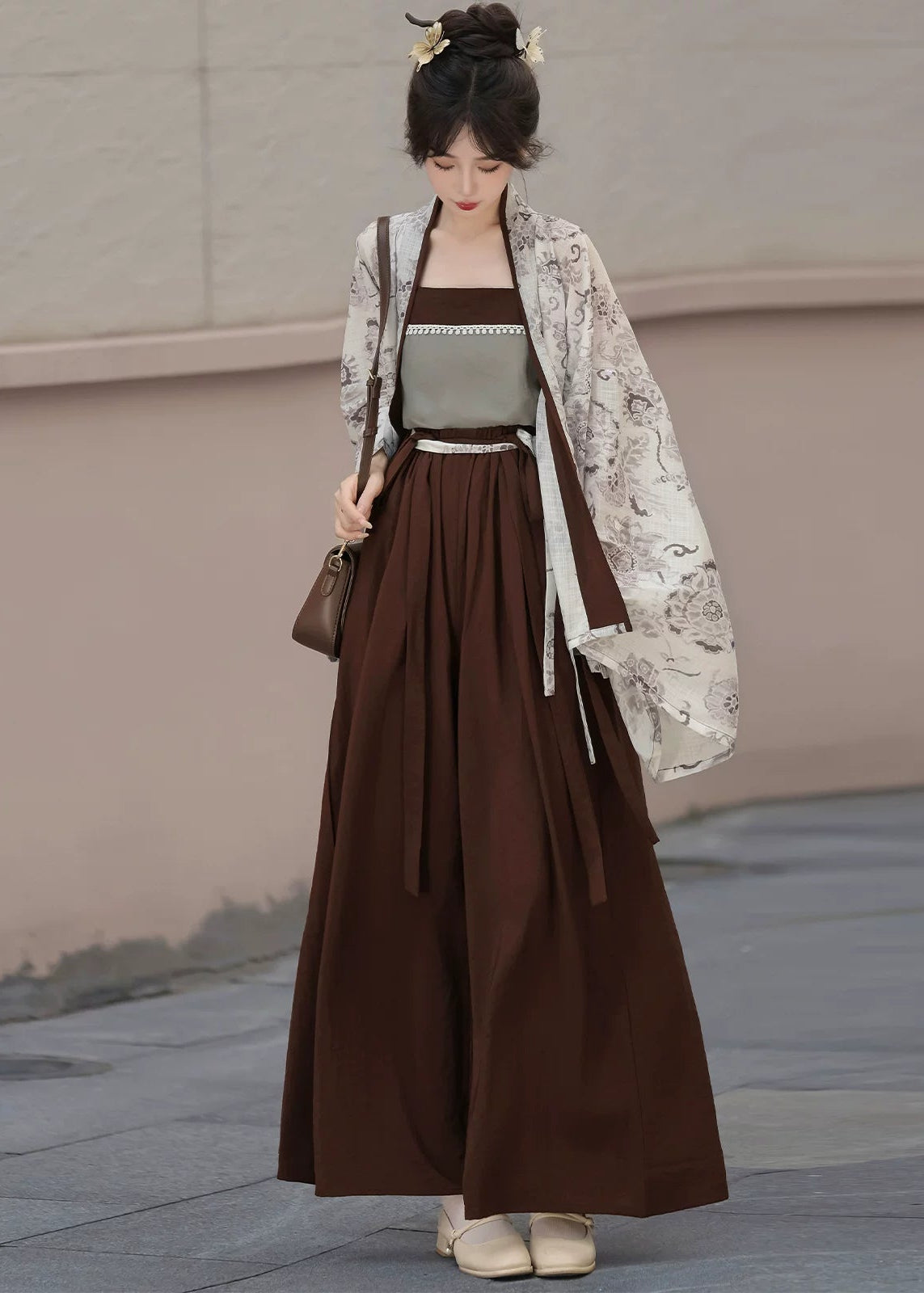 Mediados de verano | Hanfu de 3 piezas más (半夏)