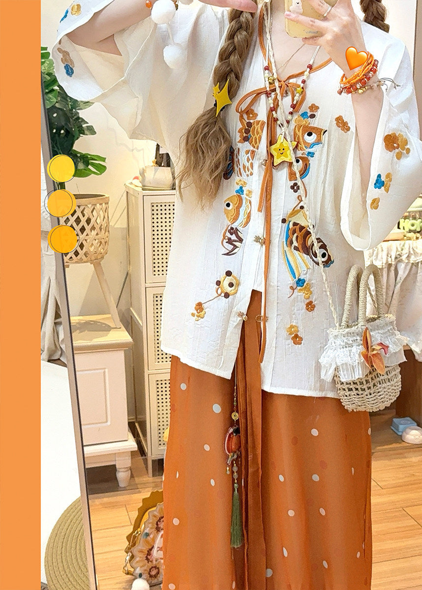 Orange Lantern | 2-Piece Plus Pants Set (小橘灯)