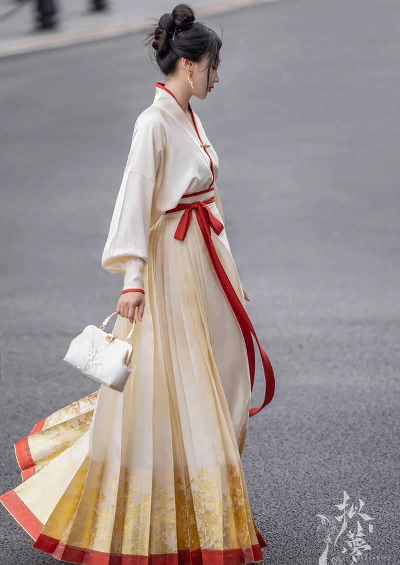 Spell of the Fragrance | Modern 2-Pieces Ma Mian Skirt Set (国色)