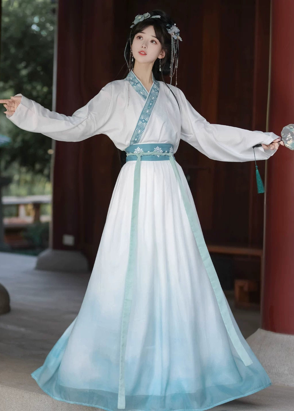 Azure Sky | 4-Piece Unisex Couple Plus Hanfu (碧落)
