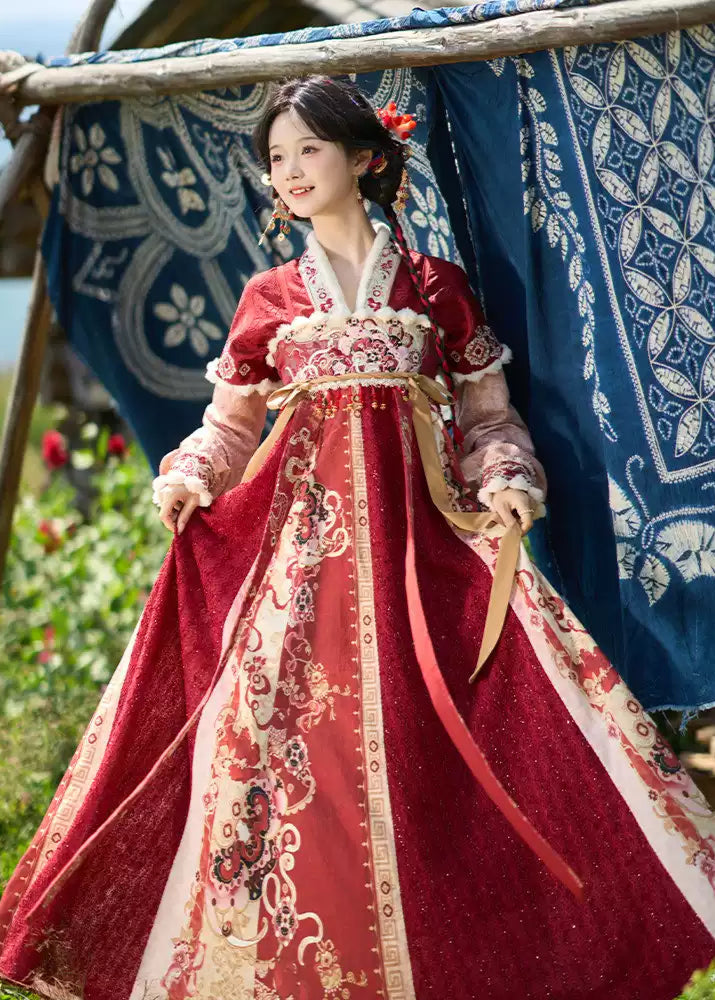 Fortune Snake | 4-Pieces 2025 New Year Hanfu (灵蛇小财神)