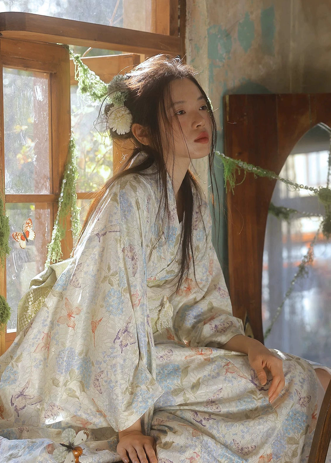 Butterfly & Blossom | 6-Piece Asian Kimono (蝶与花)