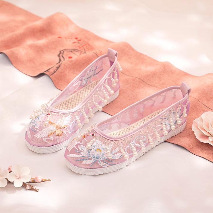 Beaded Curtain | Embroidered Summer Shoes(宫锁珠帘）