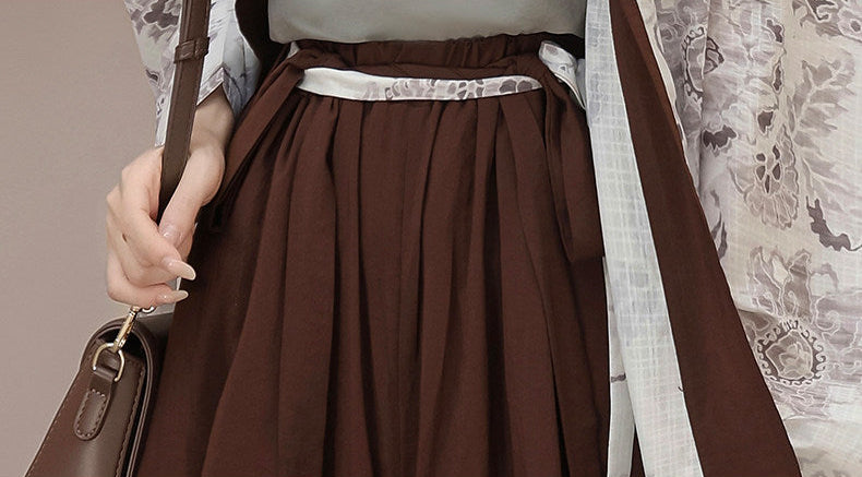 Mediados de verano | Hanfu de 3 piezas más (半夏)