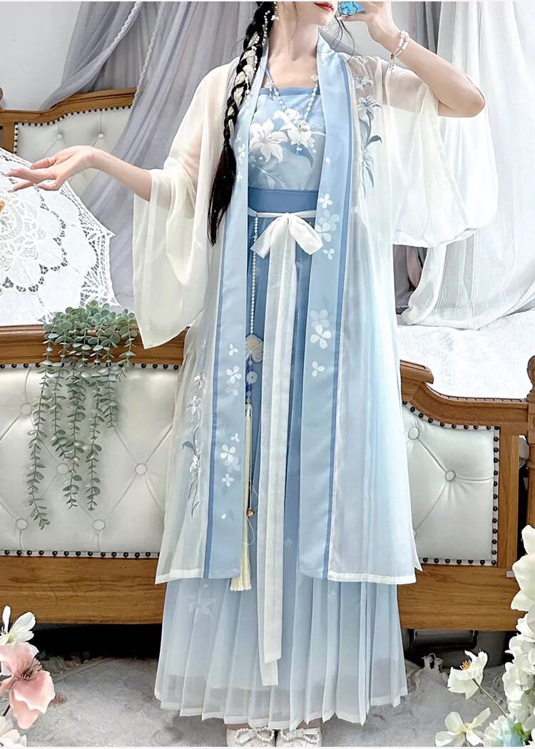 Blue Lily | 3-Piece Plus Hanfu (幽蓝百合)
