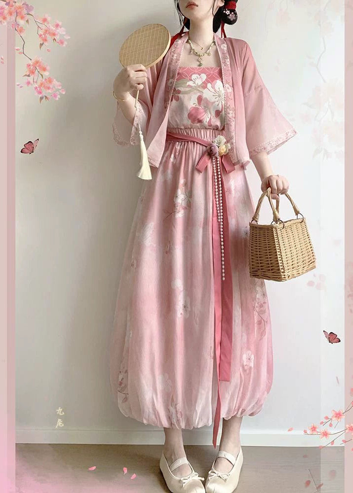 Pink Bubbles | 3-Piece Plus Pants Set (粉红泡泡)